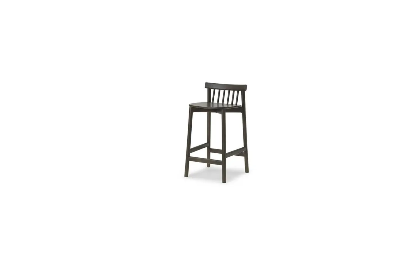 Normann Copenhagen - Pind Barstool 65 cm - Brown Stained Ash