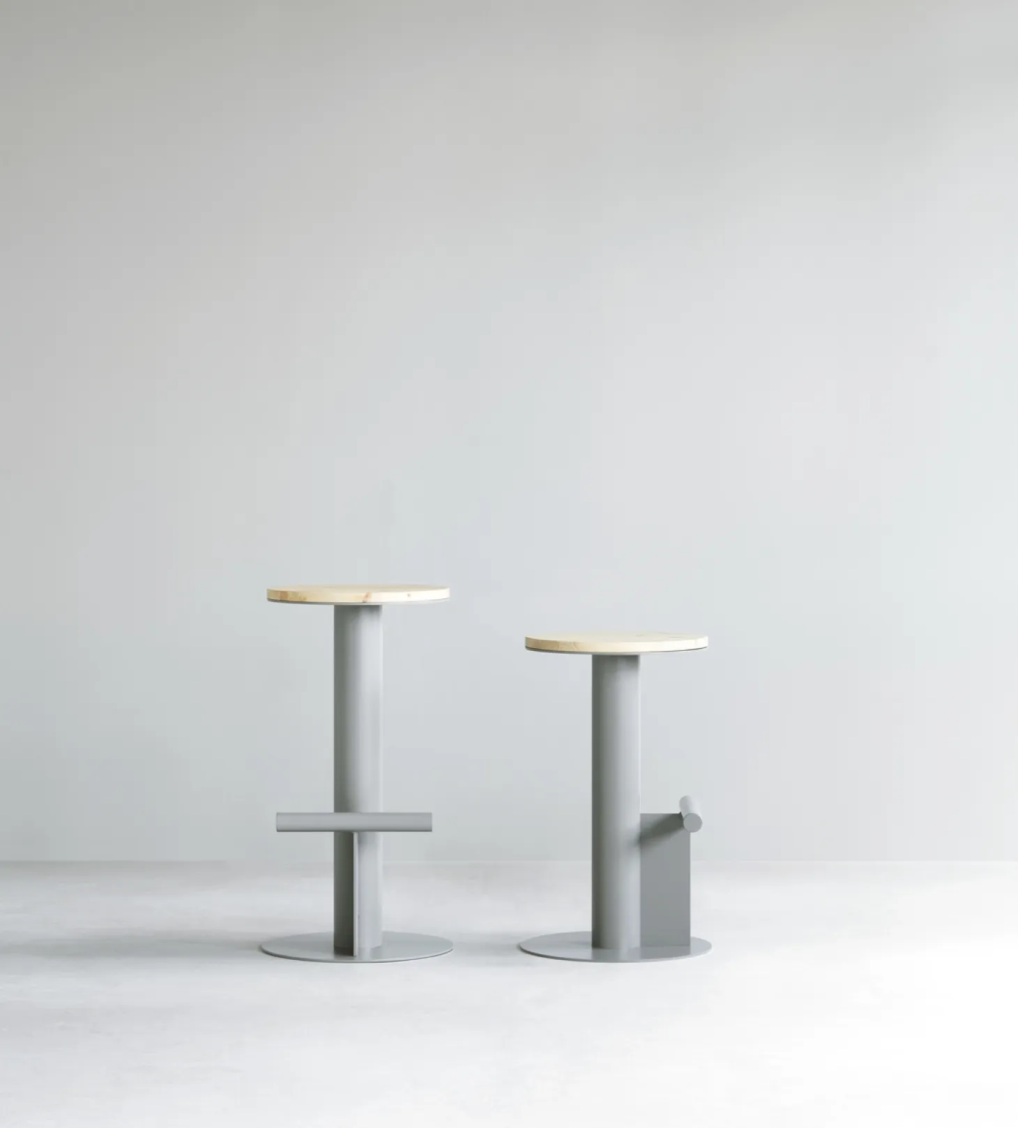 Normann Copenhagen - Pole Barstool 75 cm - Pine/Grey