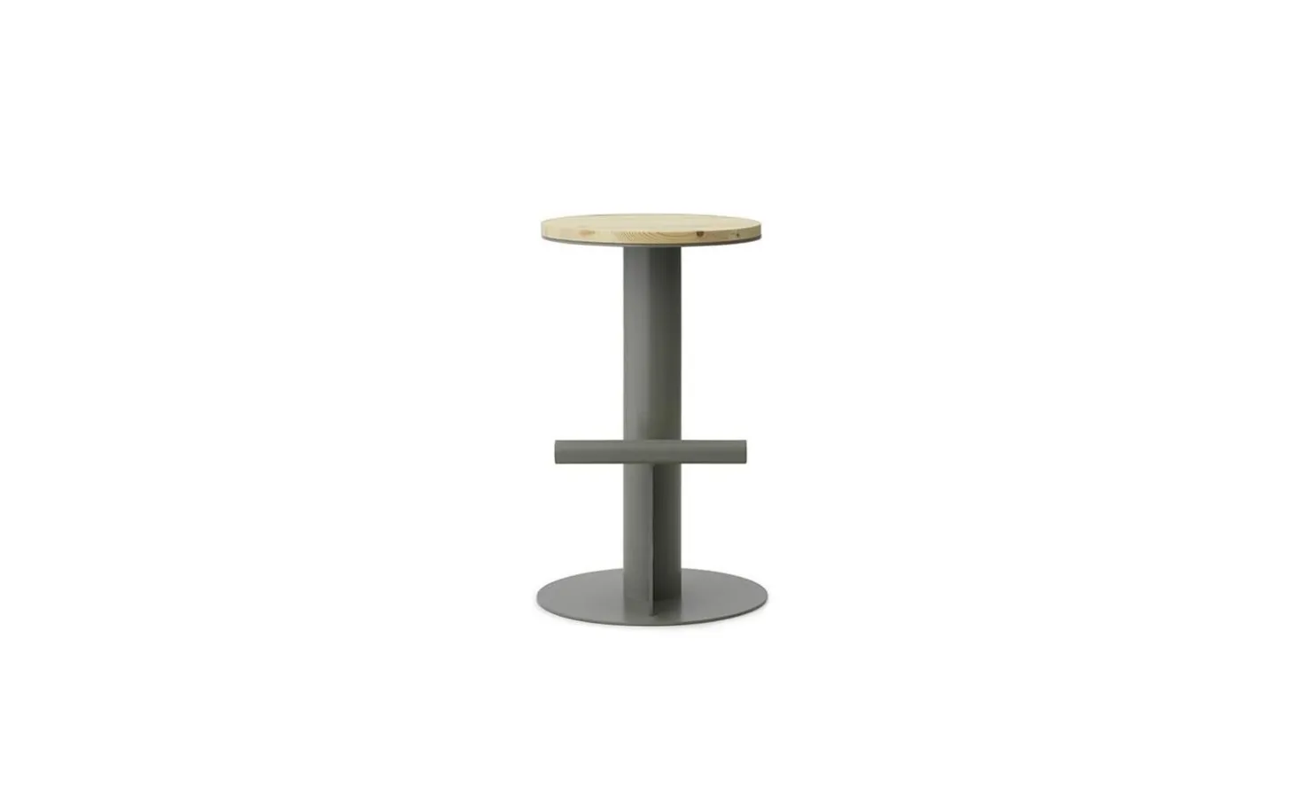 Normann Copenhagen - Pole Barstool 65 cm - Pine/Grey