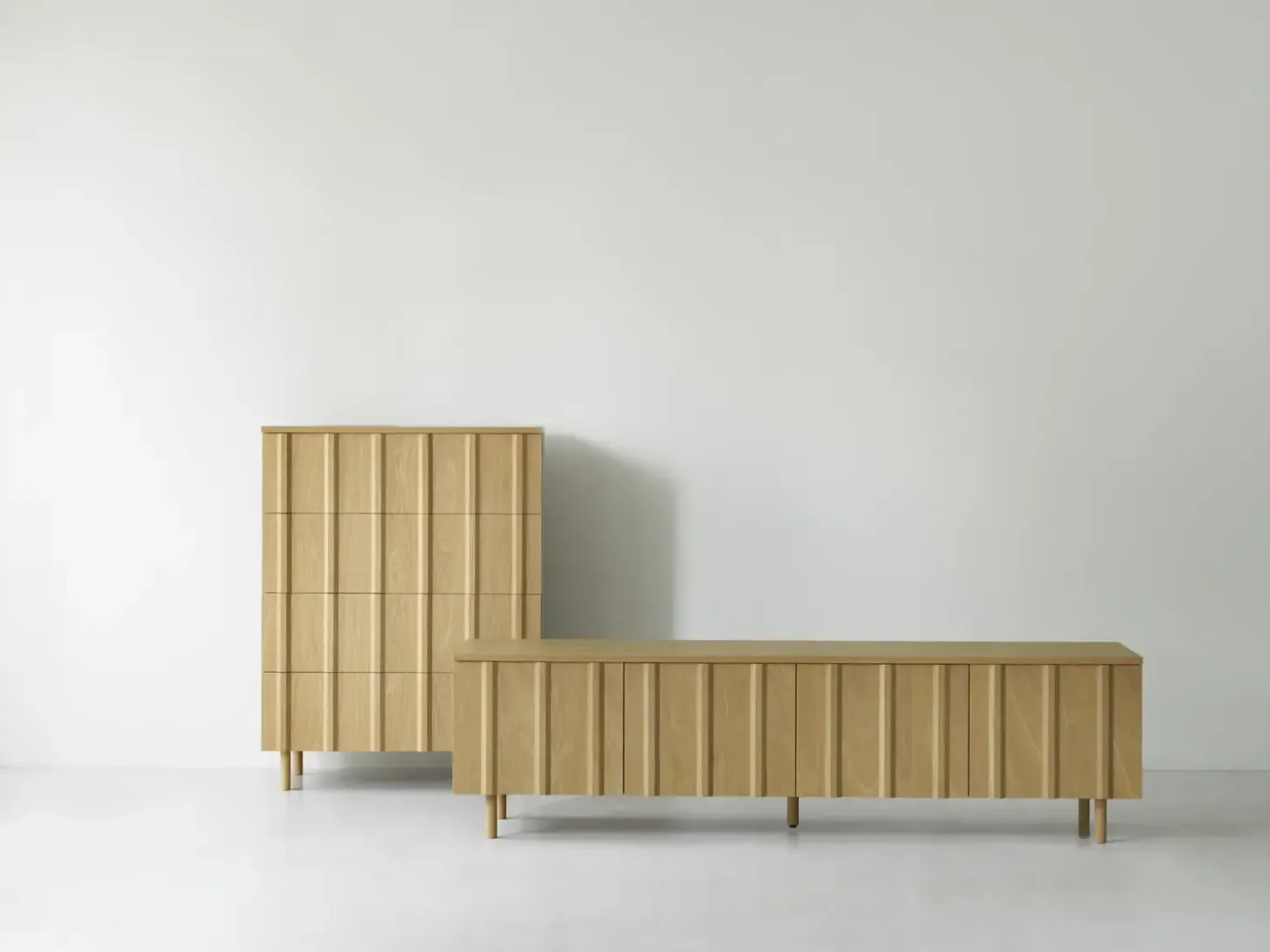 Normann Copenhagen - Rib Skænk lav - eg