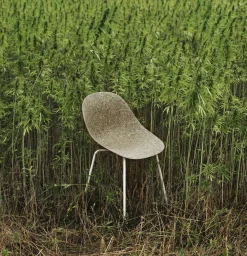 Normann Copenhagen - Spisebordsstol - Mat Chair - Seaweed - Creme/Stål