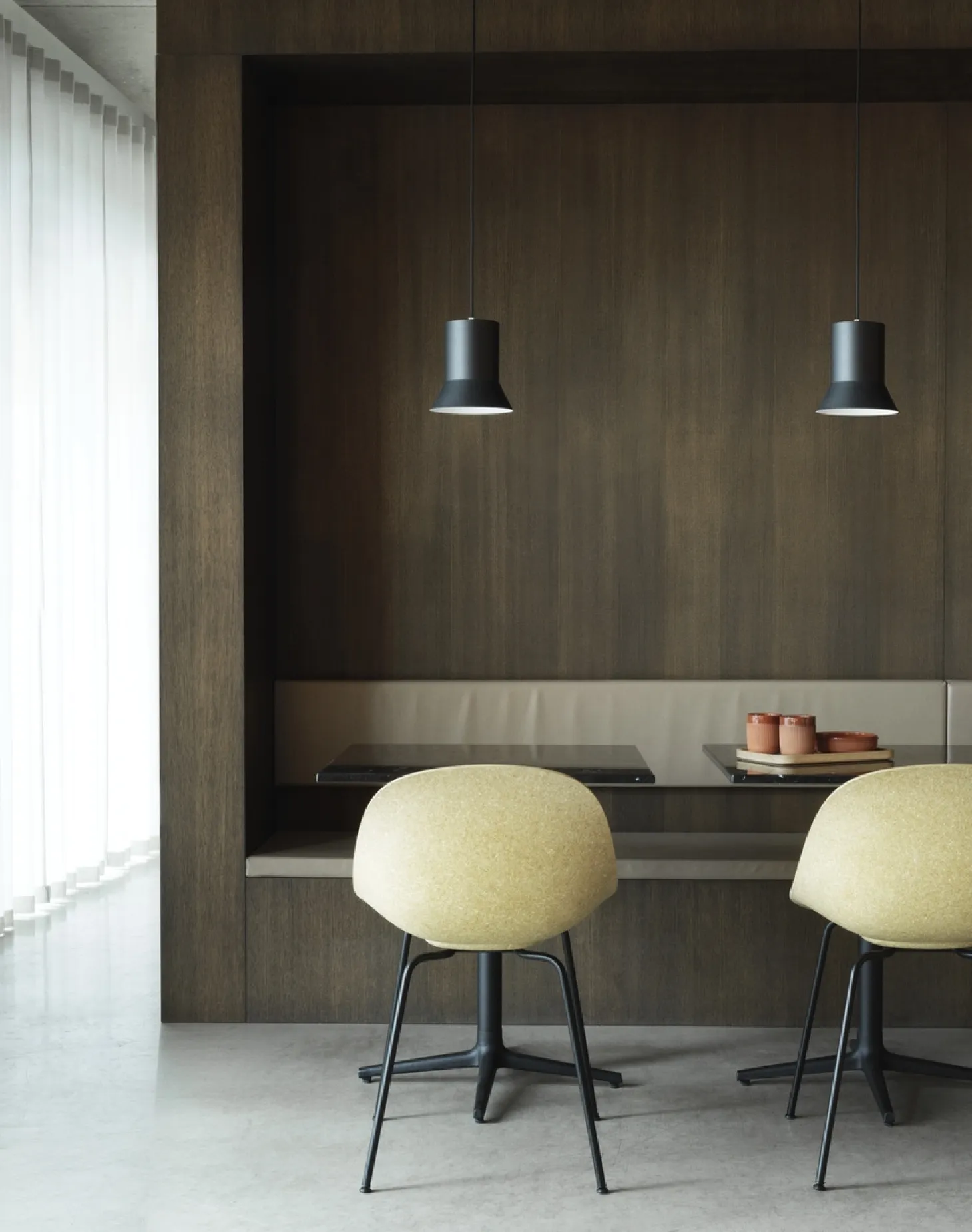Normann Copenhagen - Spisebordsstol - Mat Chair - Hemp - Sort/Stål