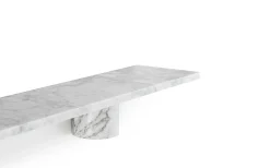 Normann Copenhagen - Sten Hylde - 120 cm - hvid marmor