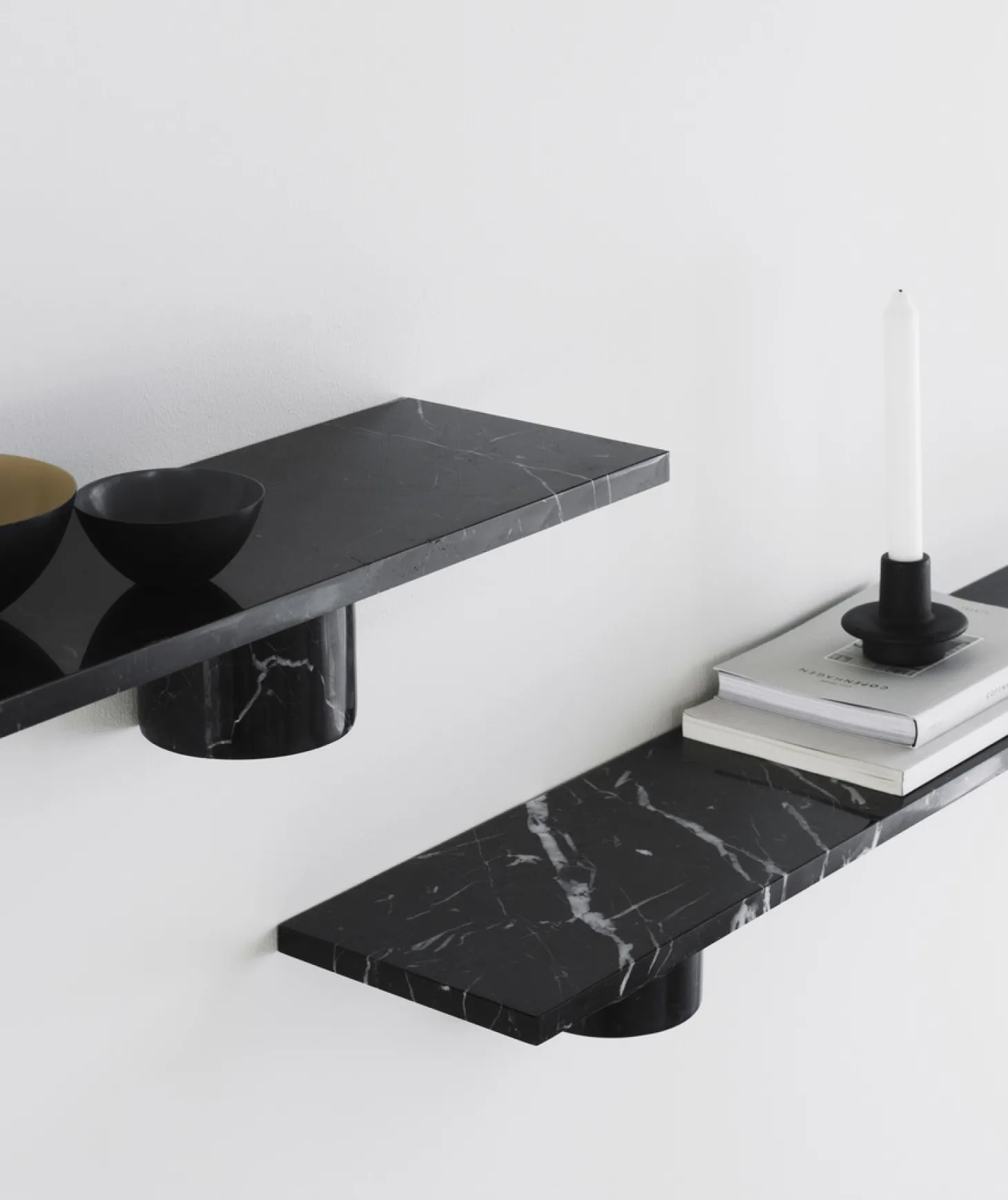 Normann Copenhagen - Sten Hylde - 120 cm - sort marmor