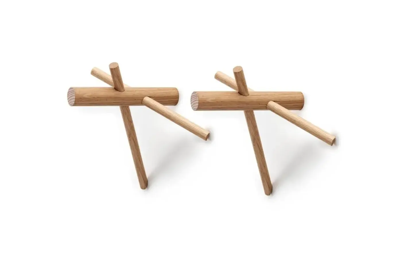 Normann Copenhagen - Sticks Hooks - 2 pcs - natur