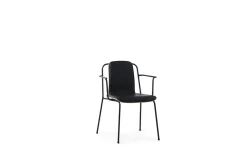 Normann Copenhagen - Studio Armchair Front Upholstery Black Steel