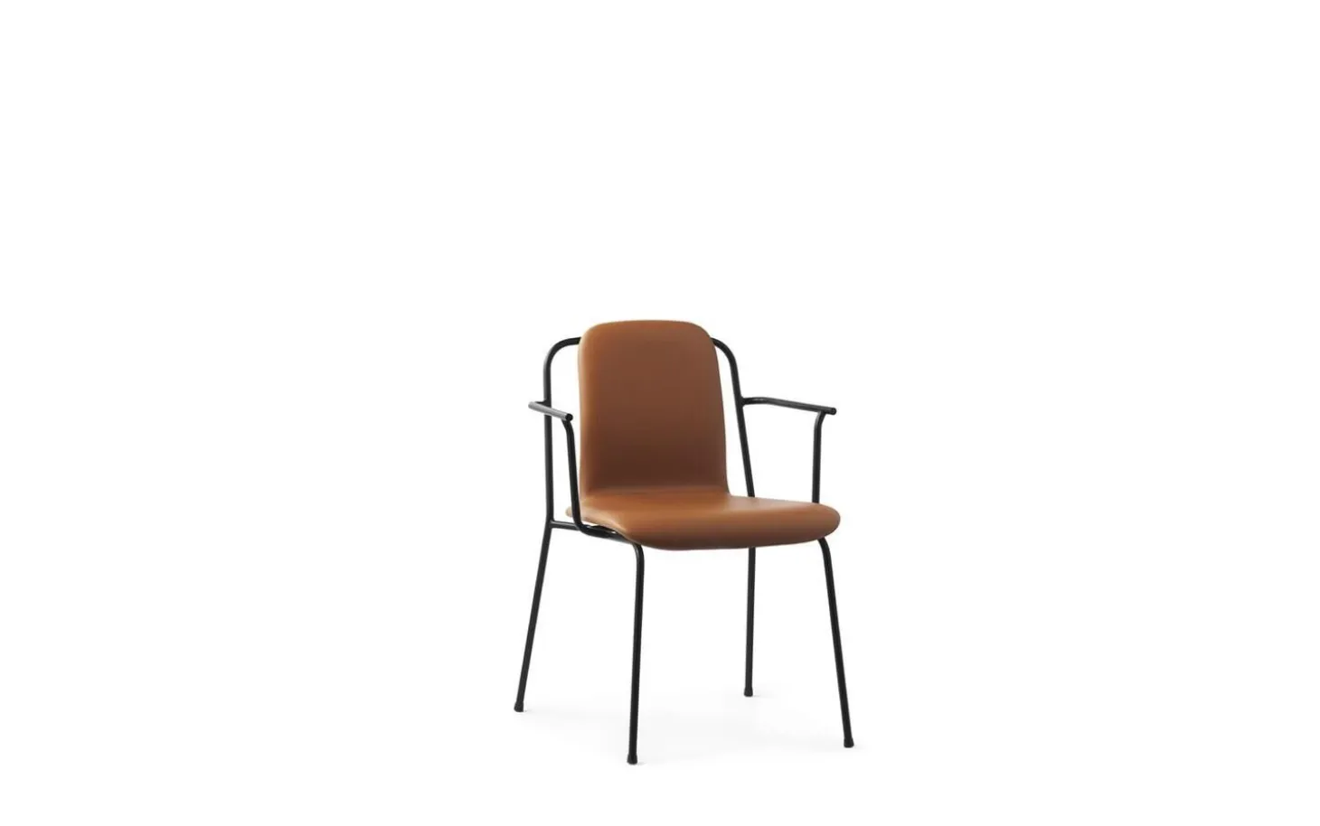 Normann Copenhagen - Studio Armchair Full Upholstery Black Steel