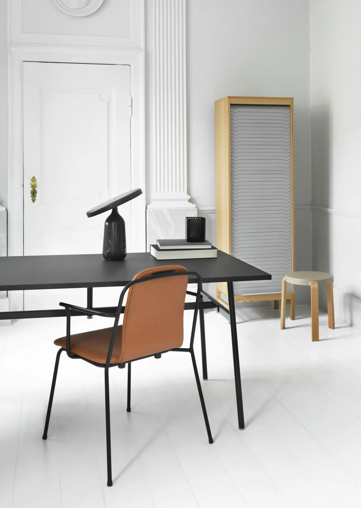 Normann Copenhagen - Studio Armchair Full Upholstery Black Steel