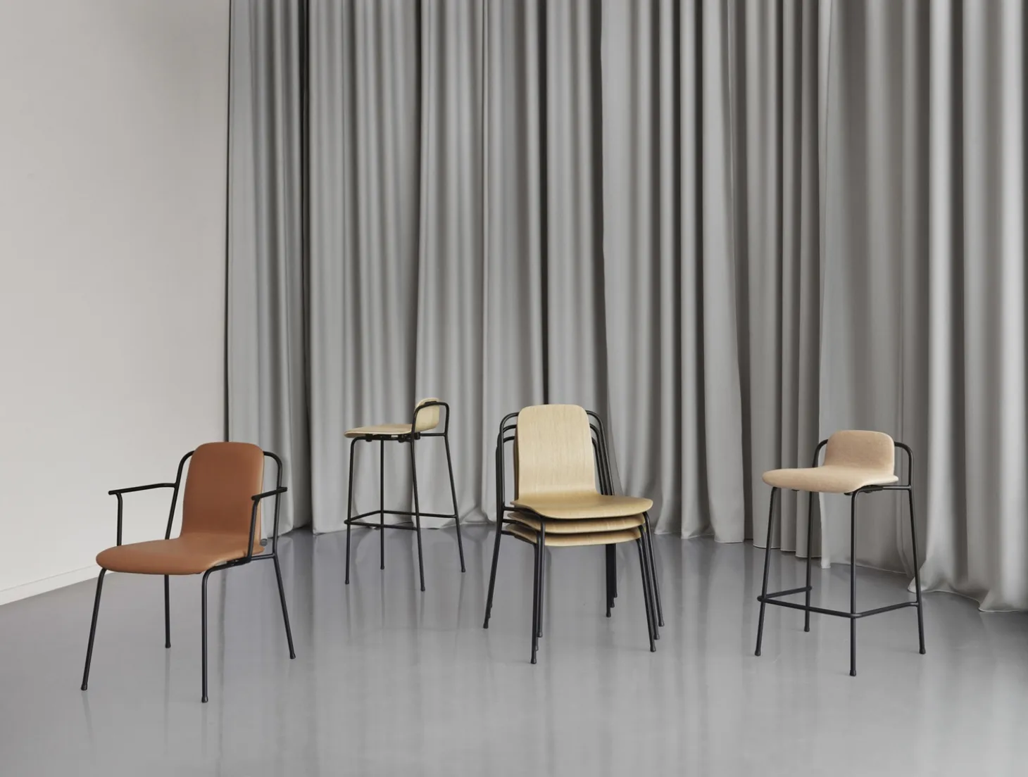 Normann Copenhagen - Studio Chair Black Steel