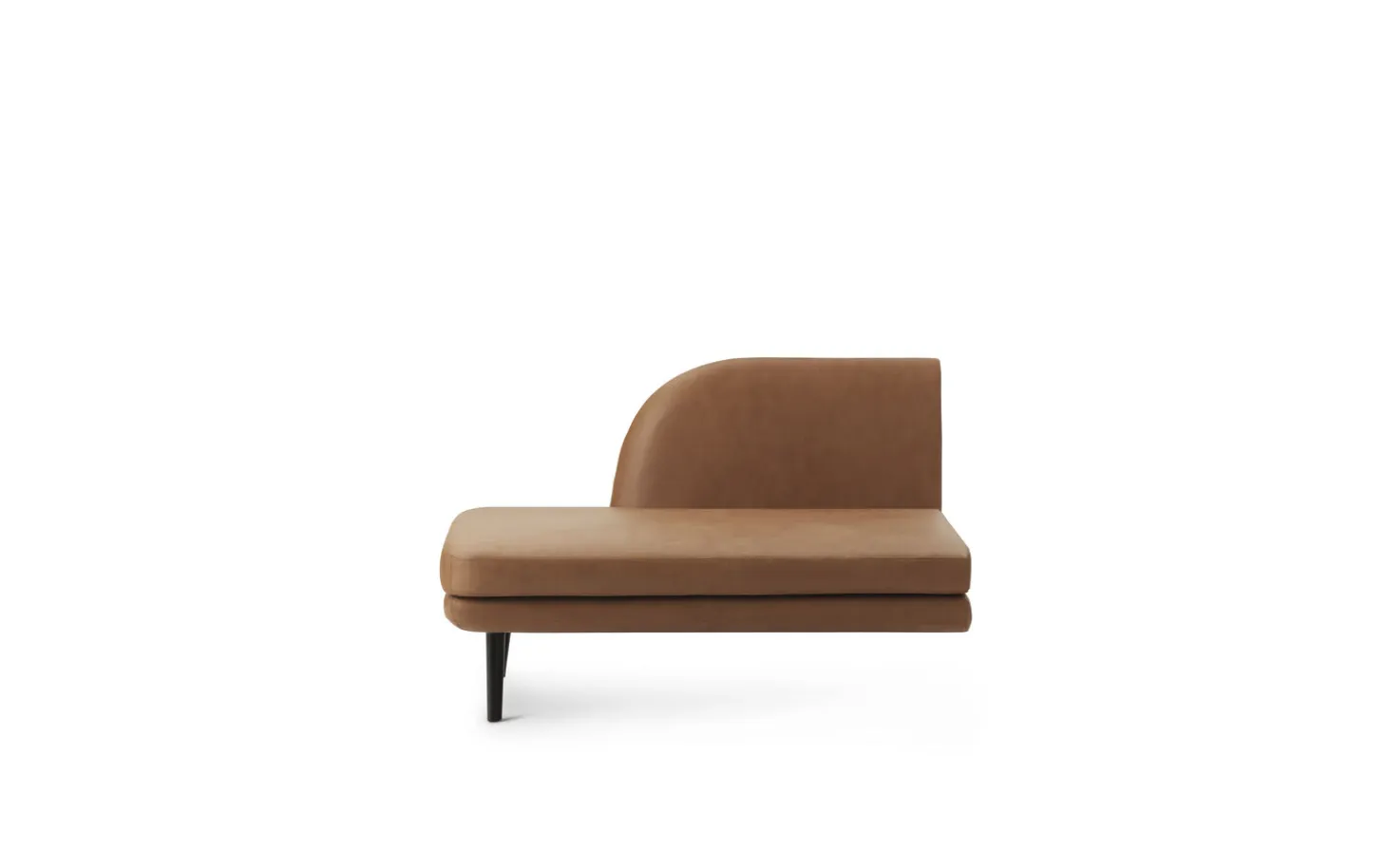 Normann Copenhagen - Sum Modular Sofa 340 Open Right Side Black Alu