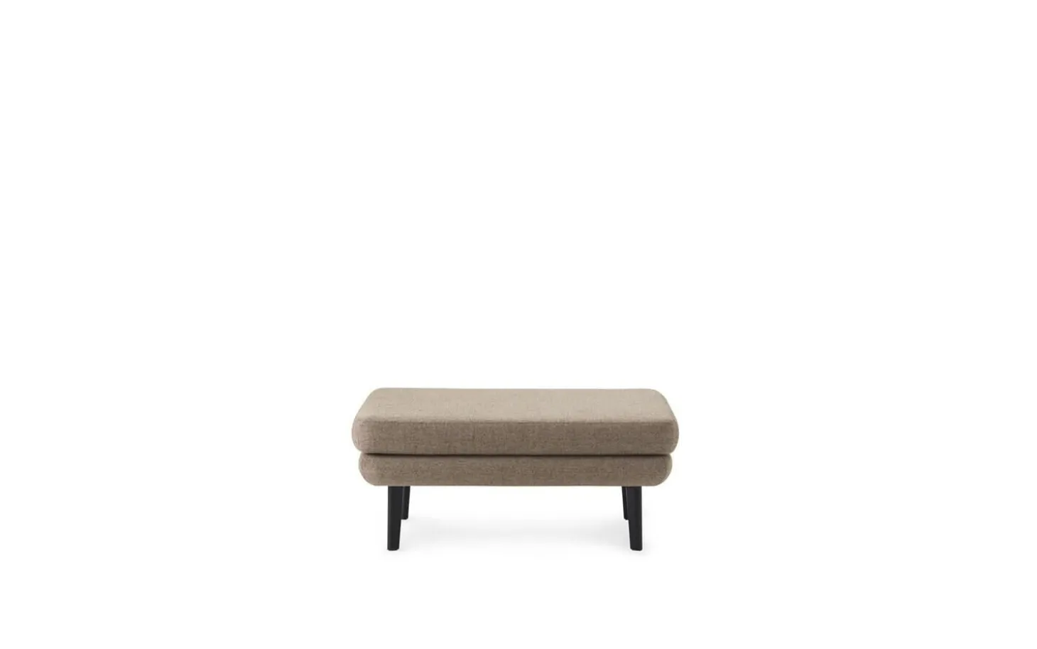 Normann Copenhagen - Sum Modular Sofa 710 Pouf Large Black Alu