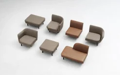 Normann Copenhagen - Sum Modular Sofa 330 Open Left Side Black Alu