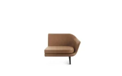 Normann Copenhagen - Sum Modular Sofa 120 Right Armrest Black Alu