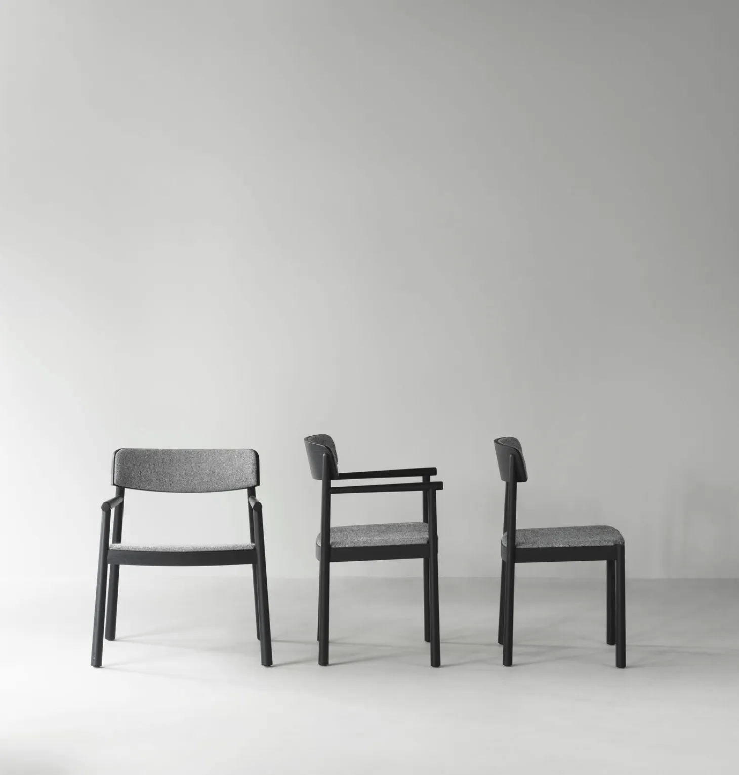 Normann Copenhagen - Timb Chair Upholstery Black / Hallingdal 166