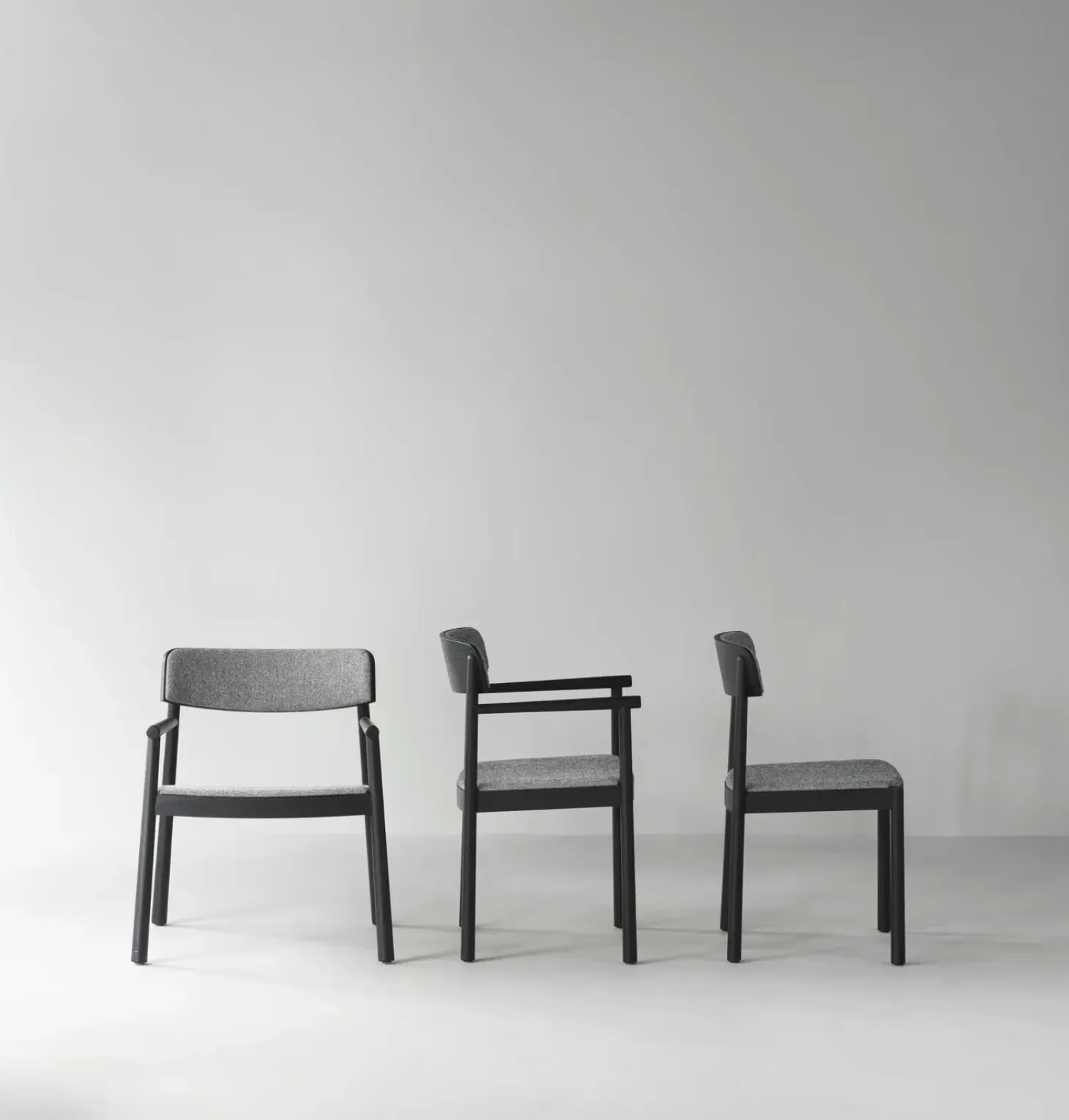 Normann Copenhagen - Timb Chair Upholstery Black / Hallingdal 166