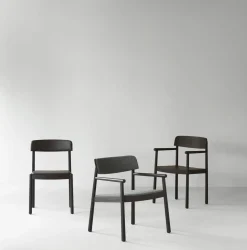Normann Copenhagen - Timb Armchair Upholstery Brown / Ultra Leather -Chocolate