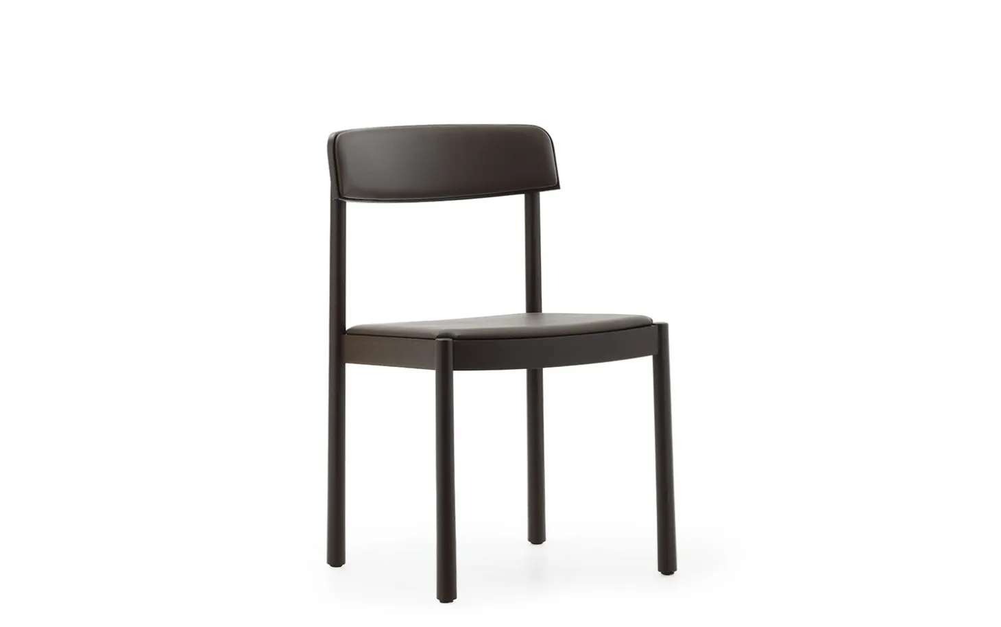 Normann Copenhagen - Timb Chair Upholstery Brown / Ultra Leather -Chocolate