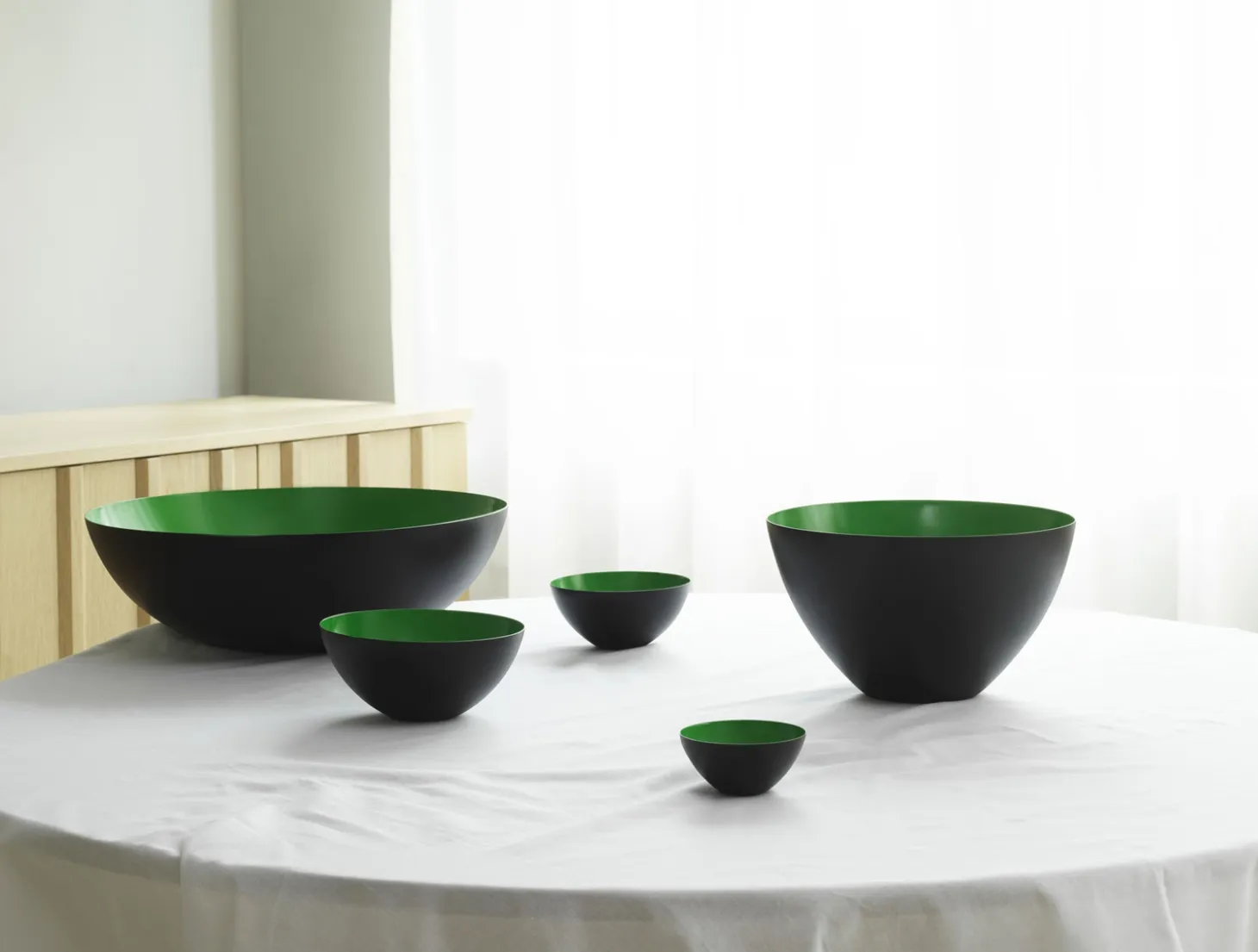 Normann Copenhagen Krenit Skål - Ø 38 cm - Grøn
