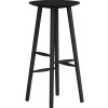 NovoForm - Barstol - Di VOLO - Sortbejdset Eg - 75 cm