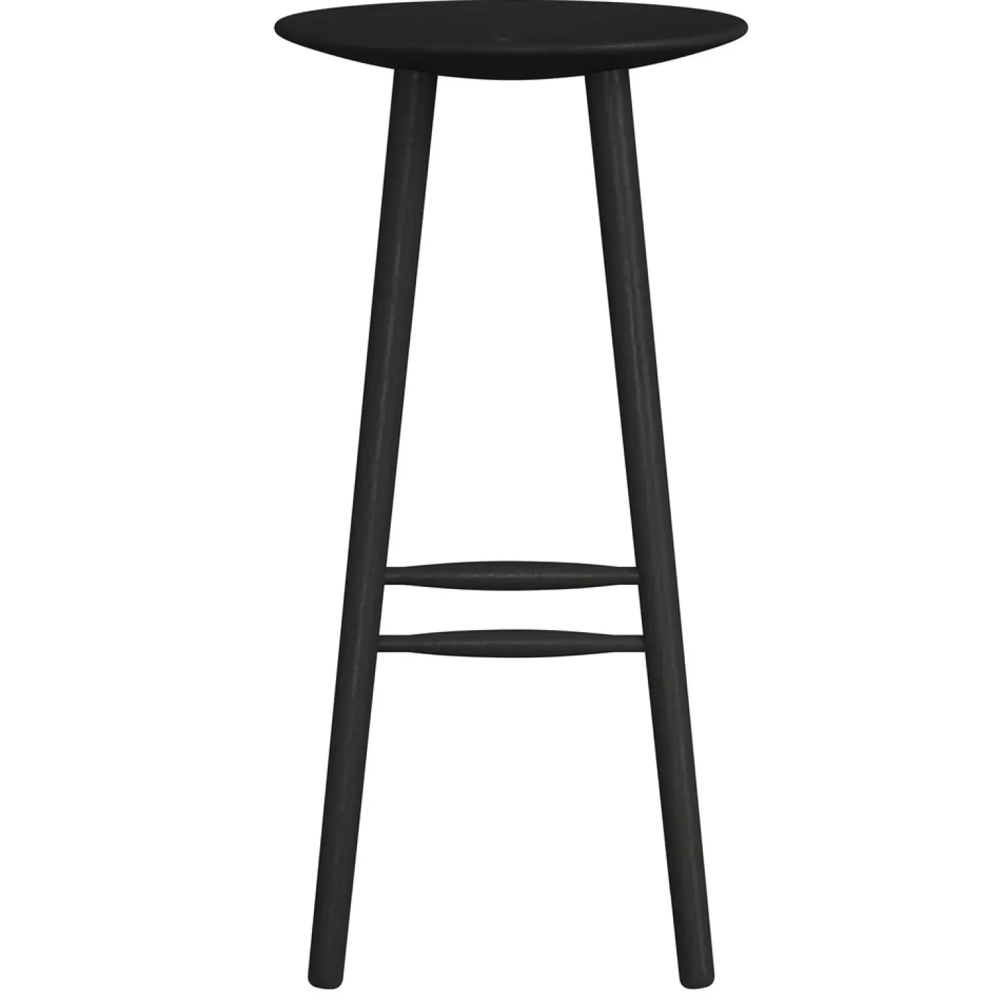 NovoForm - Barstol - Di VOLO - Sortbejdset Eg - 75 cm