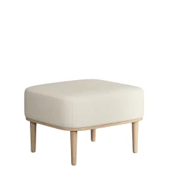 NovoForm - Fodskammel - Serena - Sweet Vanilla/Creme og Natur Eg