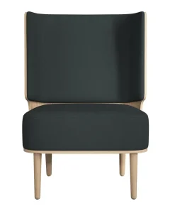 NovoForm - Lounge Chair - Serena - Phantom Grey/MørkeGrå og Natur Eg