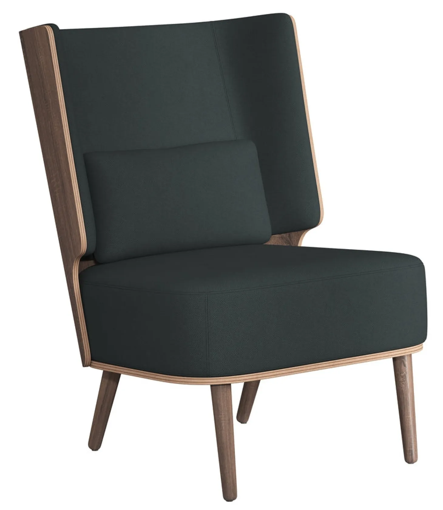 NovoForm - Lounge Chair - Serena - Phantom Grey og Mørk Eg