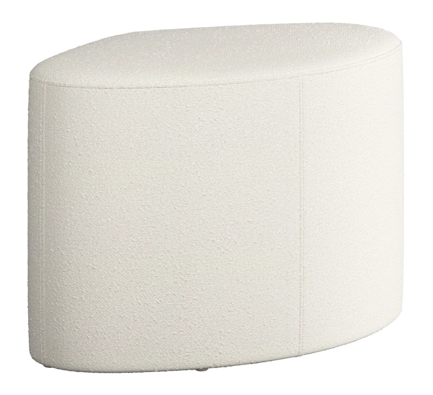 NovoForm - Puf - Madison - White/Hvid Bouclé