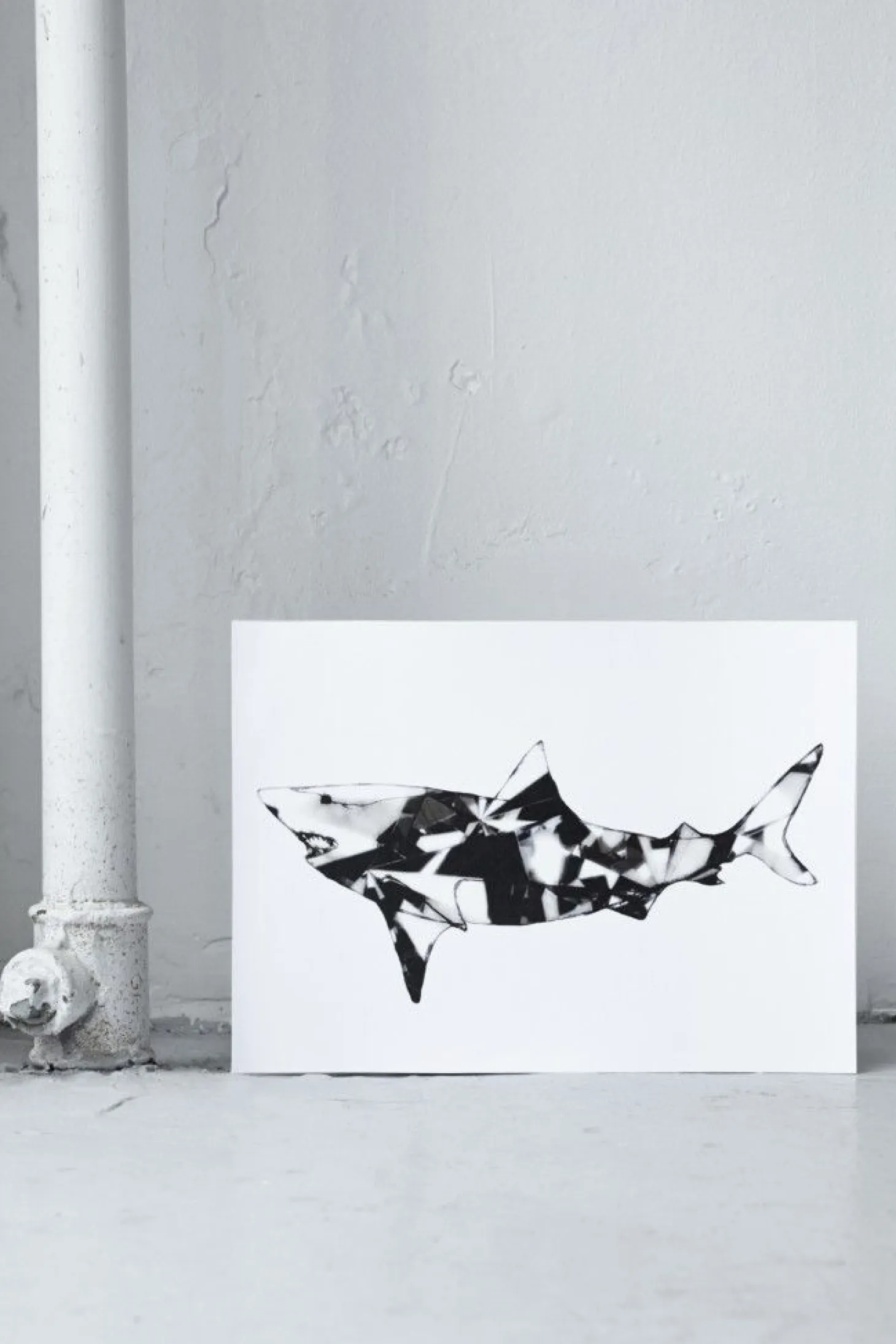 Paradisco Productions illustration - Shark Superior plakat (A3)