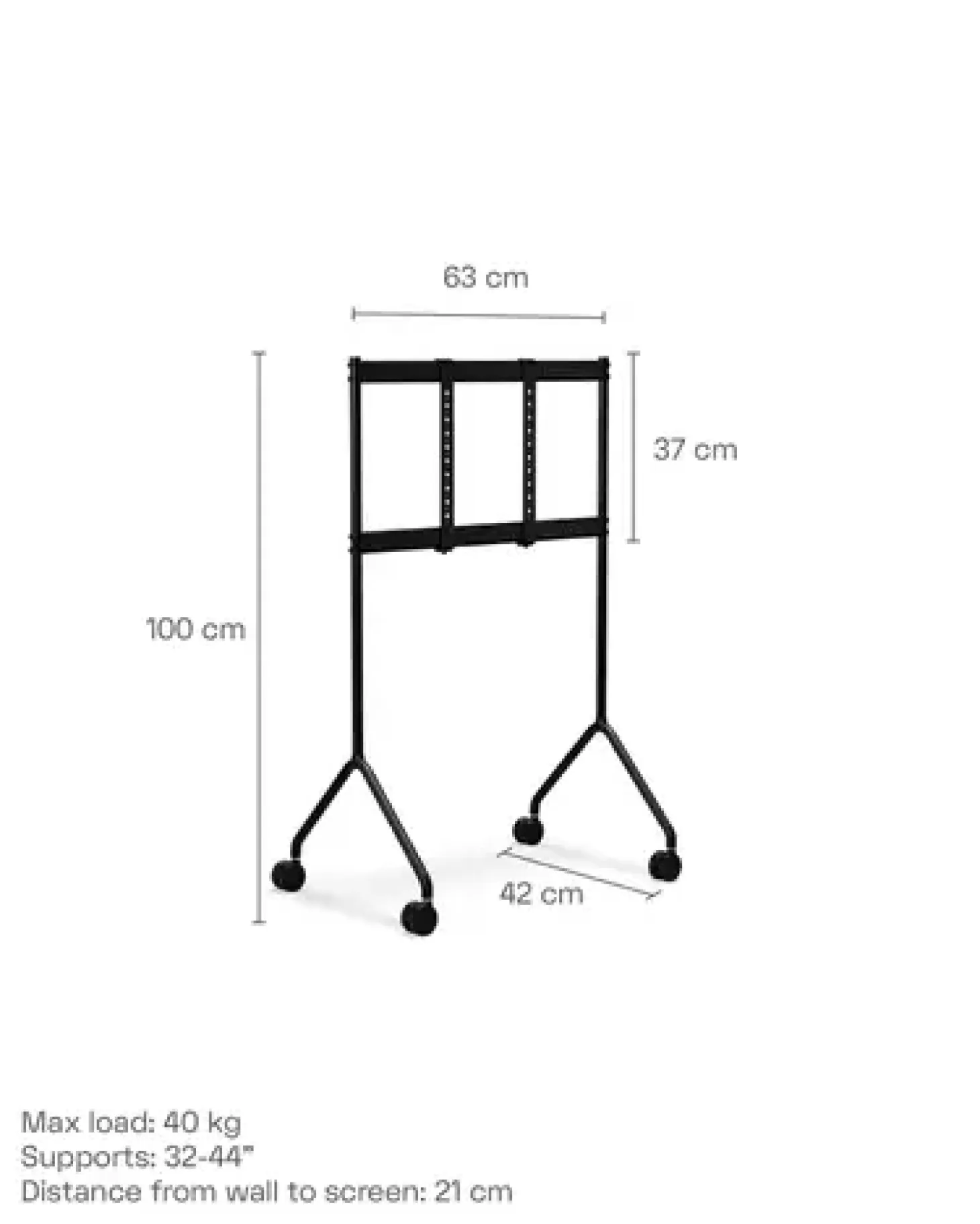 Pedestal - TV-Stander - Moon Light - 32"-44" - Oat