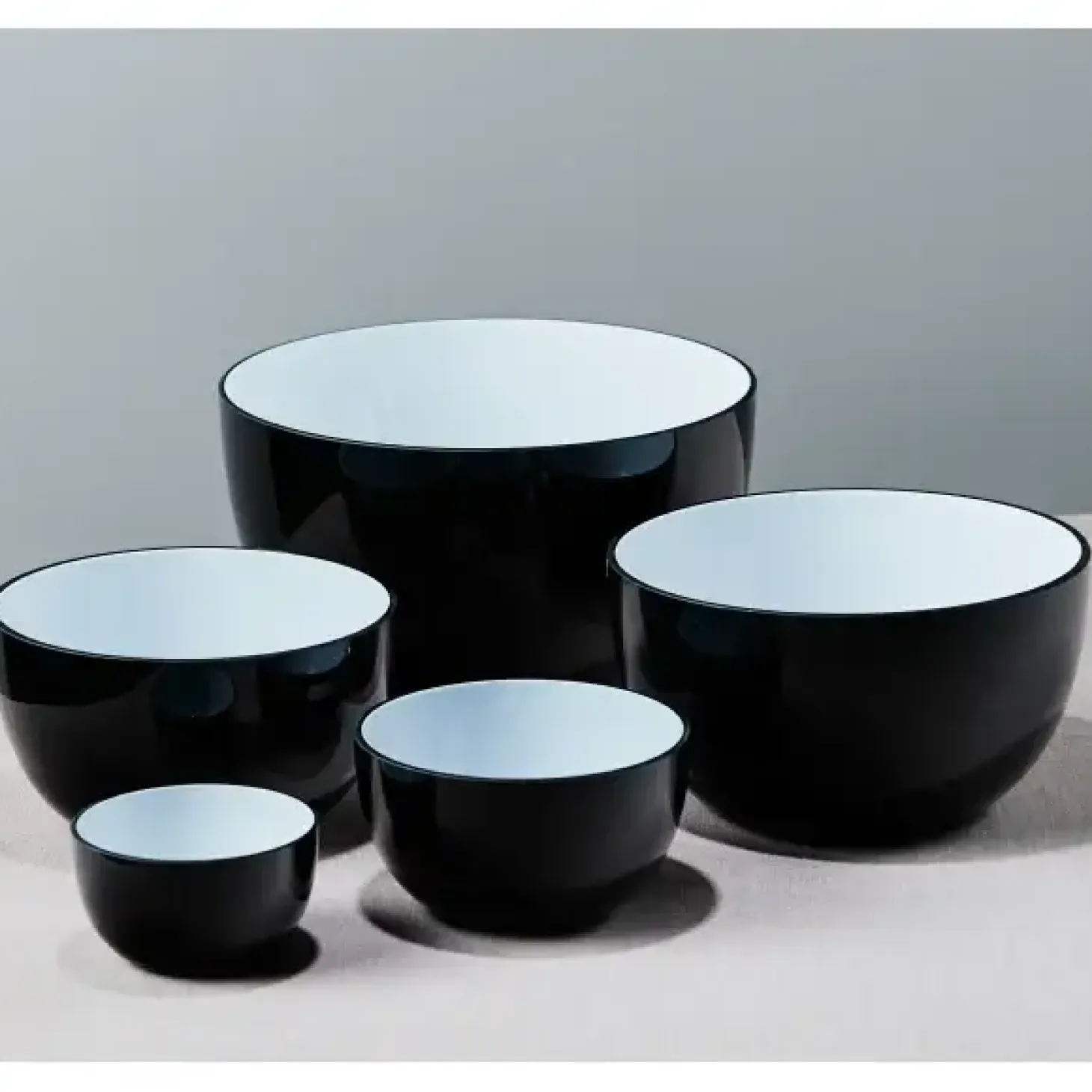 Piet Hein - Skål glas 14 cm - SORT