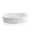 Piet Hein - Superellipsefad porcelain 27*35*7,5 cm - HVID HØJ