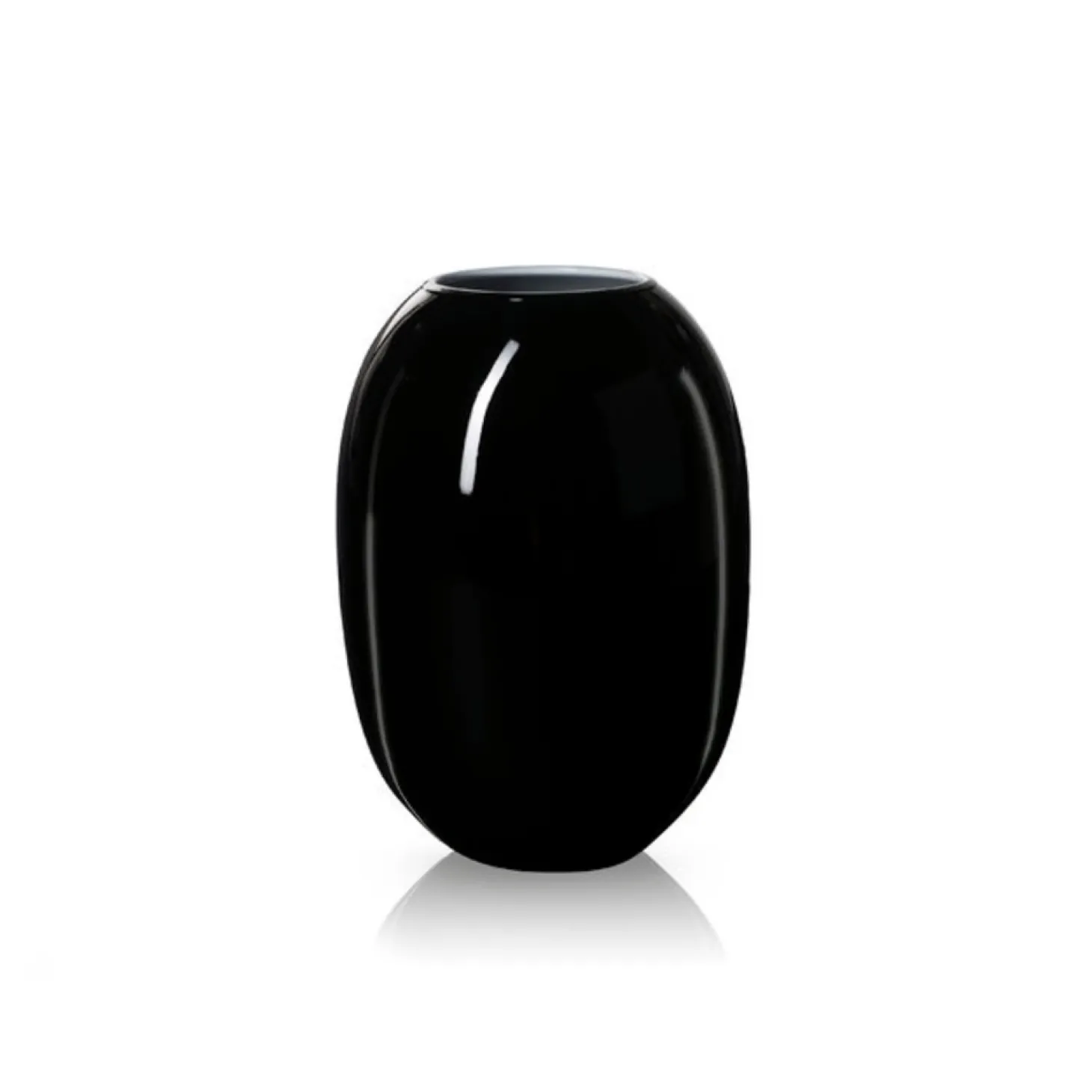 Piet Hein - Vase glas 50 cm - SORT-OPAL