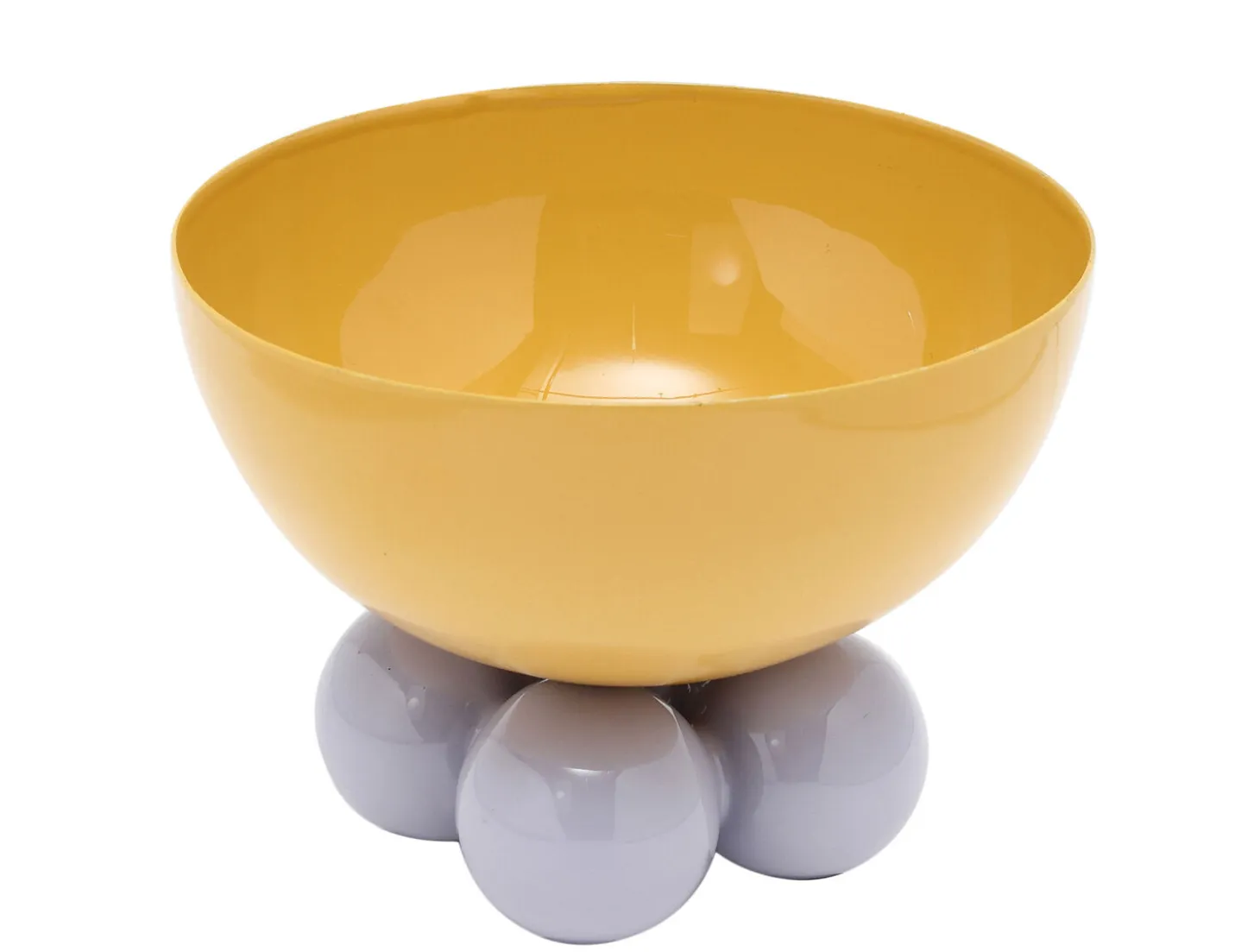Present time - Bowl Double Funky medium bright yellow w. soft purple