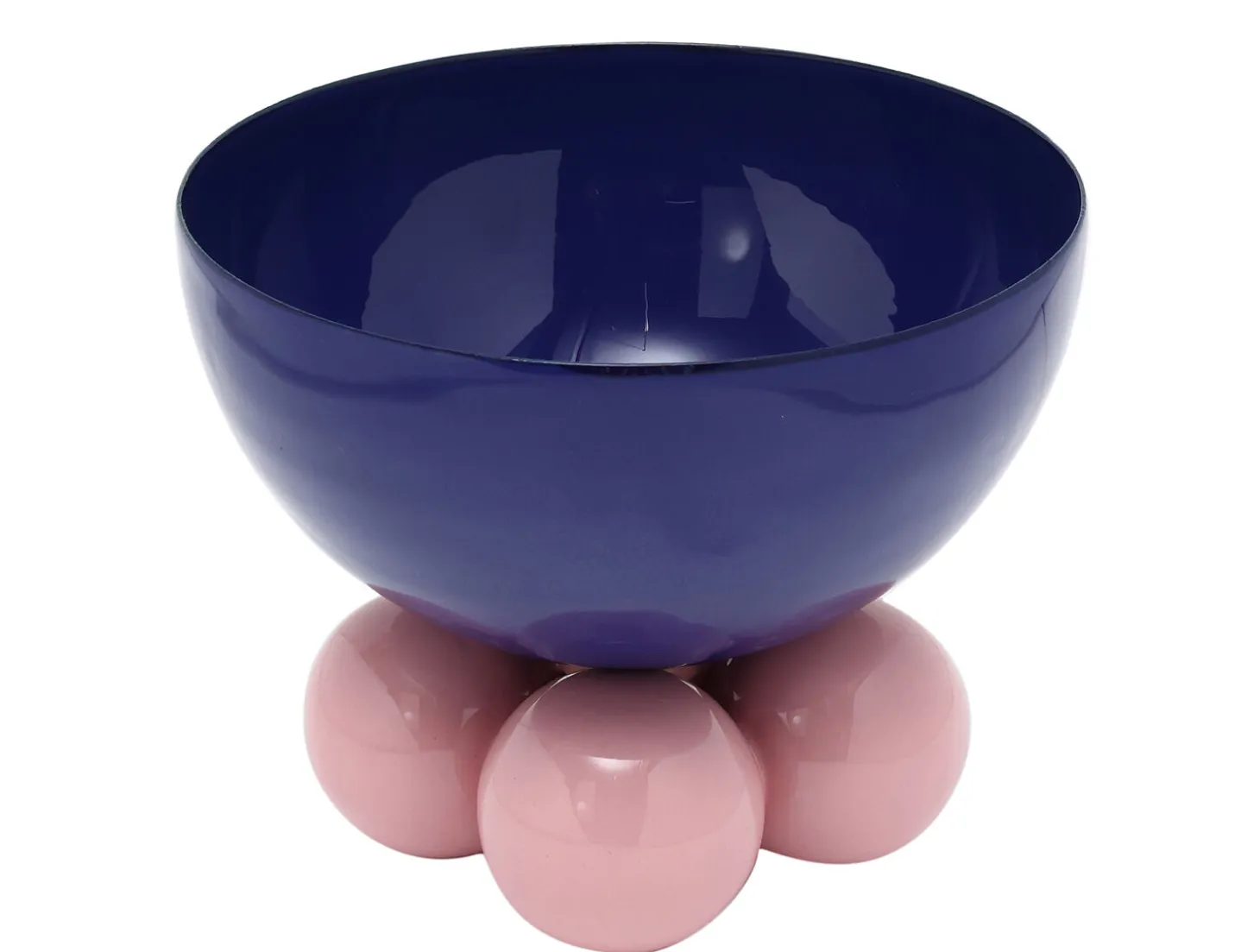 Present time - Bowl Double Funky medium cobalt blue w. soft pink