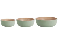 Present time - Bowl set Puro Round bamboo soft green