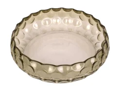 Present time - Bowl Speckles glass large moss green