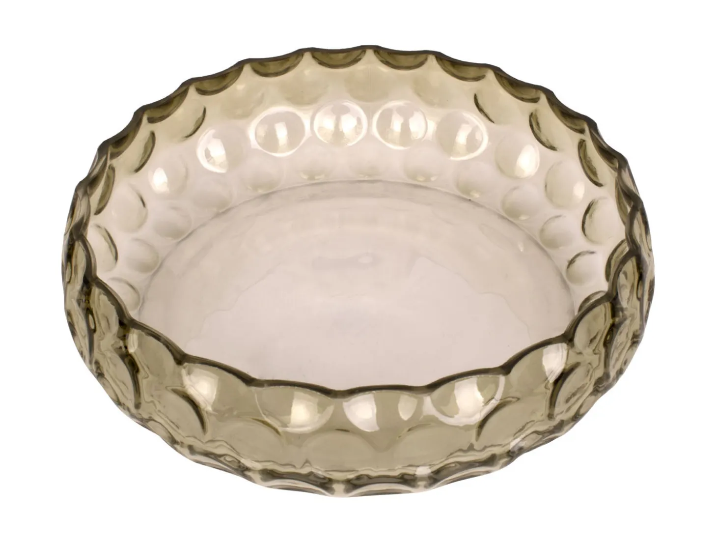 Present time - Bowl Speckles glass large moss green