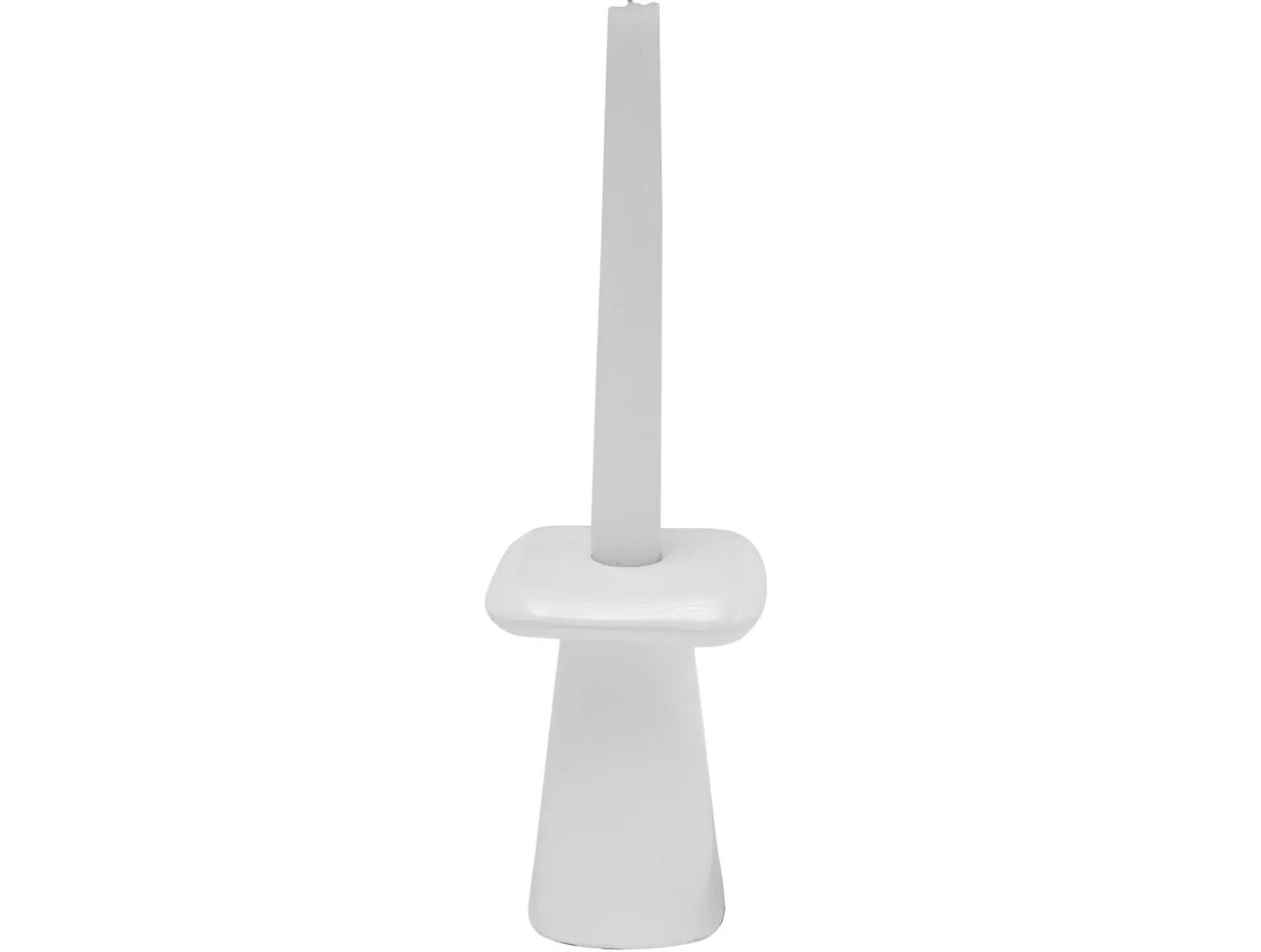 Present time - Candle holder Roca medium white