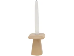 Present time - Candle holder Roca small soft brown