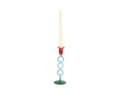 Present time - Candle holder Anillo Vivo medium multi colour warm purple