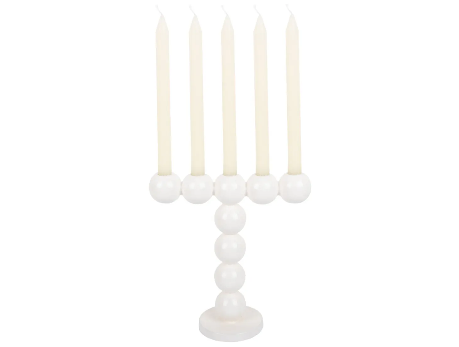 Present time - Candle holder Bubbles high enamel white