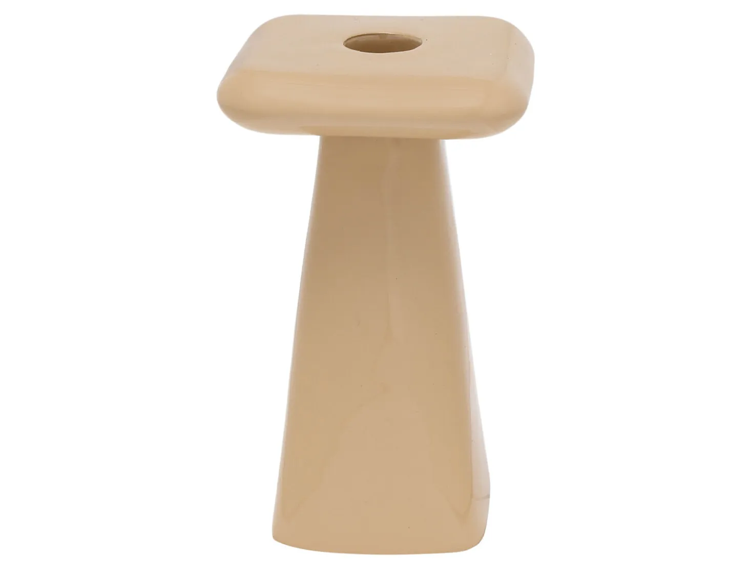 Present time - Candle holder Roca large soft brown