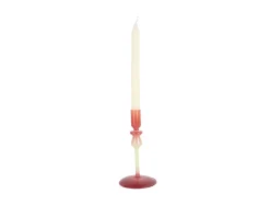 Present time - Candle holder Duo Colores small warm purple w. soft green