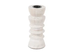 Present time - Candle holder Modelar Small mango wood white wash
