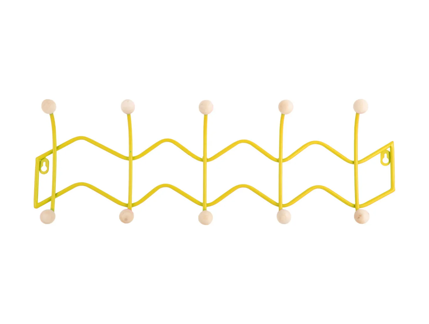 Present time - Coat rack Double Zig Zag bright yellow