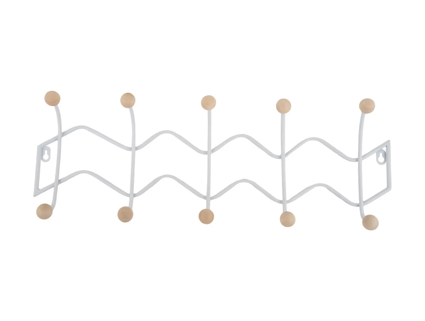 Present time - Coat rack Double Zig Zag white