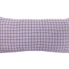 Present time - Cushion Cuadro rectangle soft purple w. dark blue
