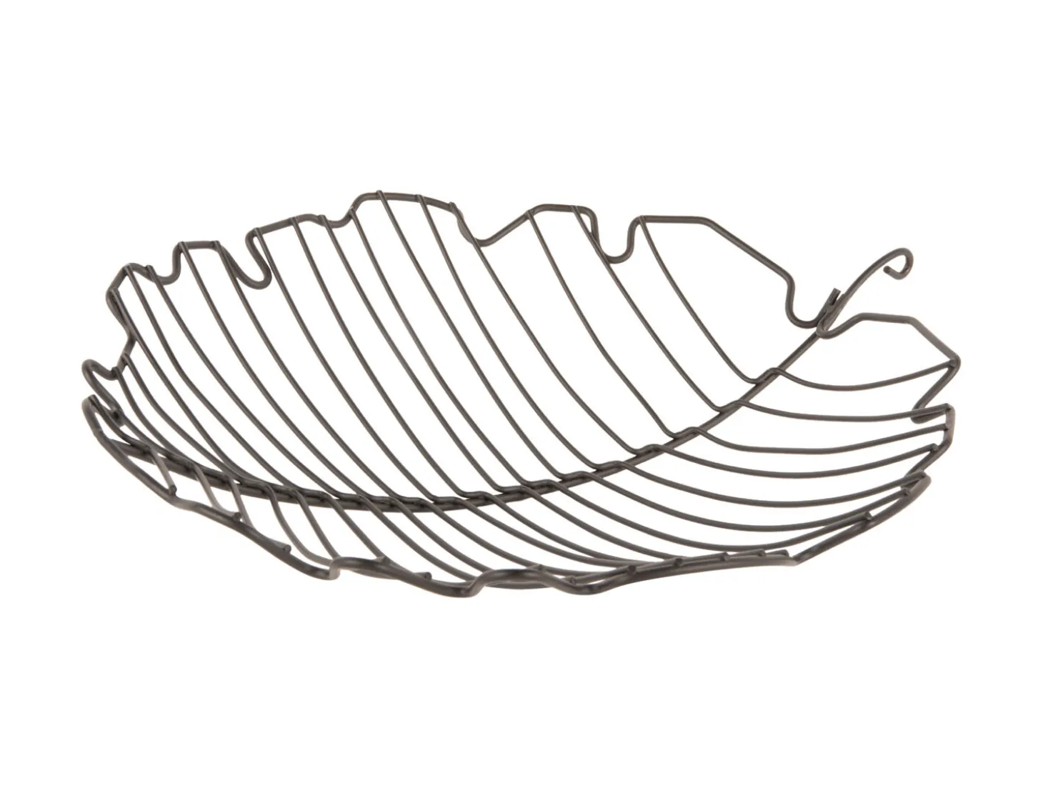 Present time - Fruit basket Leaf large iron black