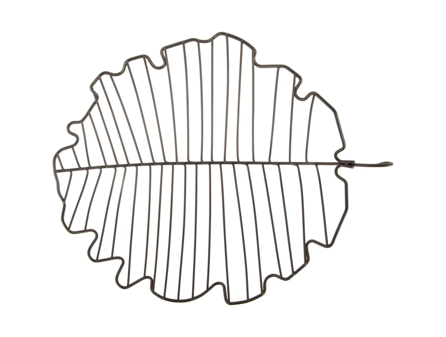 Present time - Fruit basket Leaf large iron black